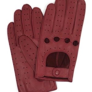 Harssidanzar Womens Luxury Italian Lambskin Leather Driving Gloves vintage vibe.